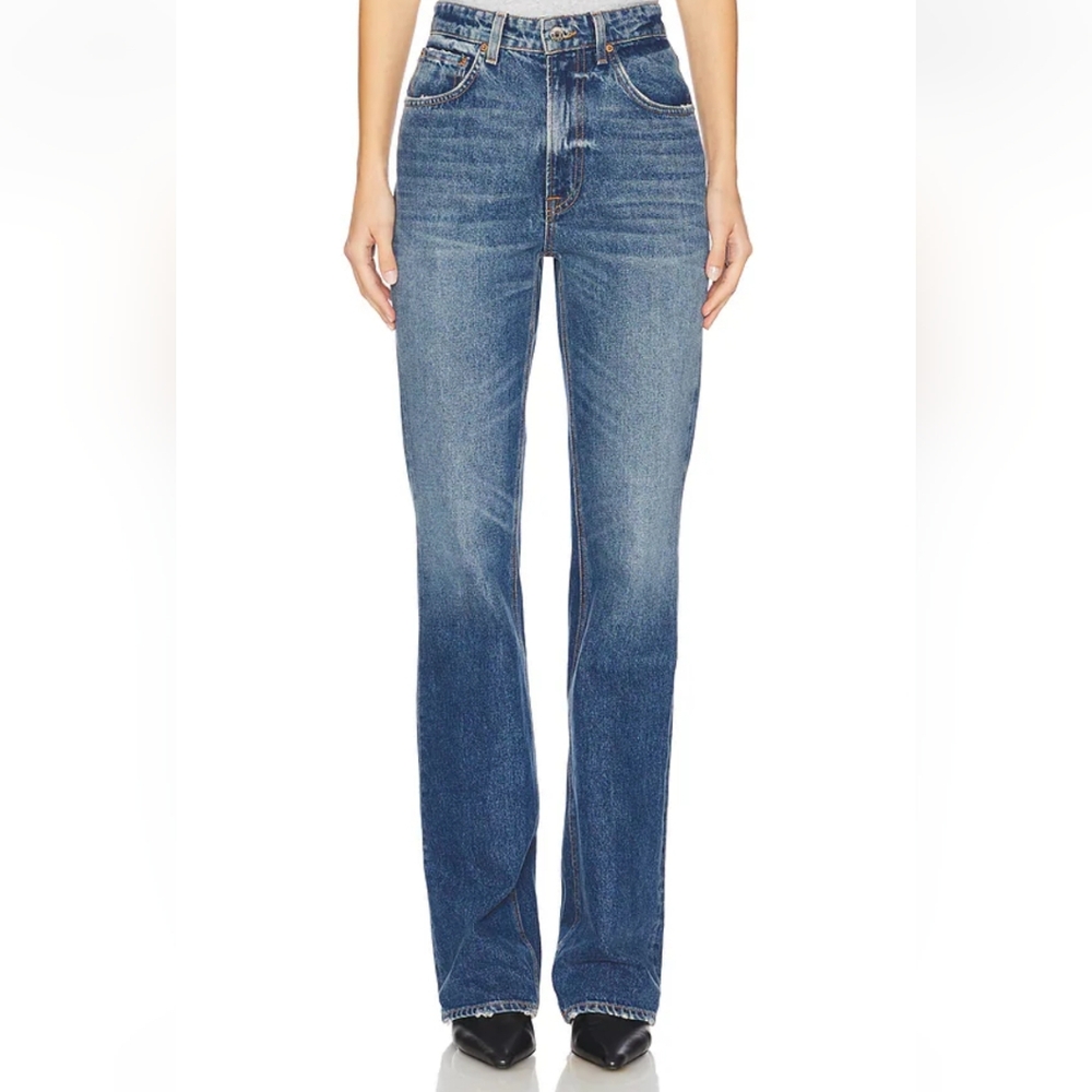 GRLFRND Blue Flare & Wide Leg Jeans
